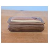Keepsake Box - Walnut/Hackberry/Puella/Maple Wood 6" x 3" x 1 1/2"