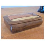 Keepsake Box - Walnut/Hackberry/Puella/Maple Wood 6" x 3" x 1 1/2"