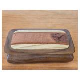 Keepsake Box - Walnut/Hackberry/Puella/Maple Wood 6" x 3" x 1 1/2"