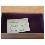 Keepsake Box - Walnut/Hackberry/Puella/Maple Wood 6" x 3" x 1 1/2"