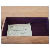 Keepsake Box - Cherry/Macawood/Maple Wood 6" x 3 1/2" x 1 1/2"
