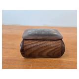 Keepsake Box - Walnut/Zucatti/Buckeye Burl Wood 4 1/2" x 4 1/2" x 2"