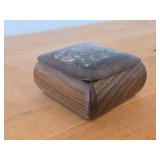 Keepsake Box - Walnut/Zucatti/Buckeye Burl Wood 4 1/2" x 4 1/2" x 2"