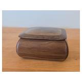 Keepsake Box - Walnut/Myrtle Wood 4 1/2" x 4 1/2" x 2"