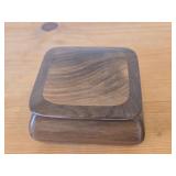 Keepsake Box - Walnut/Myrtle Wood 4 1/2" x 4 1/2" x 2"