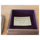 Keepsake Box - Walnut/Black Ash Wood 4 1/2" x 4 1/2" x 2"