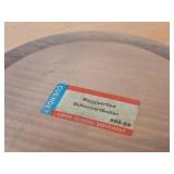 Vintage Hand carved Wood Pedestal Plate Music Box Featuring the Song Weggiserlied Schweizerlandler (Switzerland) 11" x 2 1/4"