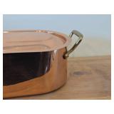 Vintage Copper Fish Poacher with Brass Handles 20" x 6 1/4" x 5 1/2"