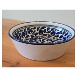 Lot of (2) Hand painted Ceramic Bowls 9"Dx2-1/4", 10-1/2"x3-1/4"