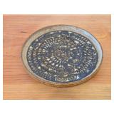 Handcrafted Ceramic Pottery Plate (Signed) 1/2" x 6"