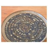 Handcrafted Ceramic Pottery Plate (Signed) 1/2" x 6"