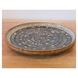 Handcrafted Ceramic Pottery Plate (Signed) 1/2" x 6"