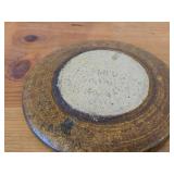 Handcrafted Ceramic Pottery Plate (Signed) 1/2" x 6"