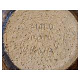 Handcrafted Ceramic Pottery Plate (Signed) 1/2" x 6"