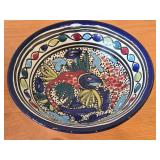 Lot of (3) Hand painted Ceramic Bowls 9"Dx2-1/2", 9"Dx2-1/4", 7-3/4"Dx2-1/2"