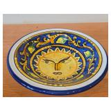 Lot of (3) Hand painted Ceramic Bowls 9"Dx2-1/2", 9"Dx2-1/4", 7-3/4"Dx2-1/2"