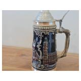 Vintage 9" Rare London Relief Big Ben Queens Guava Tower Bridge and Soldier Beer Stein