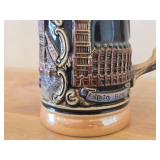 Vintage 9" Rare London Relief Big Ben Queens Guava Tower Bridge and Soldier Beer Stein