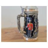 Vintage 9" Rare London Relief Big Ben Queens Guava Tower Bridge and Soldier Beer Stein