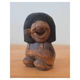 Vintage 5" Troll theme Hand-carved Wooden Figurine by Swedish Carver Bengt Brask (Signed)