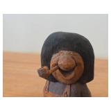 Vintage 5" Troll theme Hand-carved Wooden Figurine by Swedish Carver Bengt Brask (Signed)