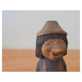 Vintage 7 1/2" Troll theme Hand-carved Wooden Figurine by Swedish Carver Bengt Brask (Signed)