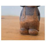 Vintage 7 1/2" Troll theme Hand-carved Wooden Figurine by Swedish Carver Bengt Brask (Signed)