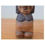 Vintage 7 1/2" Troll theme Hand-carved Wooden Figurine by Swedish Carver Bengt Brask (Signed)