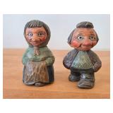 Lot of (2) Vintage 4 3/4" Norwegian Troll theme Hand-carved Wooden Figurines by Otto Sveen (Signed) (Norway)