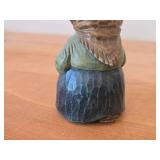 Lot of (2) Vintage 4 3/4" Norwegian Troll theme Hand-carved Wooden Figurines by Otto Sveen (Signed) (Norway)