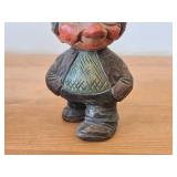 Lot of (2) Vintage 4 3/4" Norwegian Troll theme Hand-carved Wooden Figurines by Otto Sveen (Signed) (Norway)