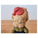 Lot of (2) Vintage Norwegian Troll theme Hand carved Wood Figurines by Henning (Norway) Woman 6", Man 6"