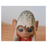 Vintage 6 1/4" Norwegian Troll theme Hand carved Wood Figurine by Henning (Norway)