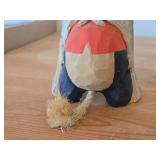 Vintage 6 1/4" Norwegian Troll theme Hand carved Wood Figurine by Henning (Norway)