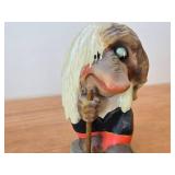 Vintage 7 1/2" Troll theme Hand carved Wood Figurine / Norwegian Folk Art style