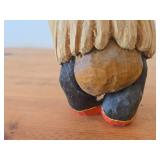 Vintage 6 1/2" Troll theme Hand carved Wood Figurine / Norwegian Folk Art style