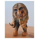 Vintage 8" Troll theme Hand carved Wood Figurine (Norway)