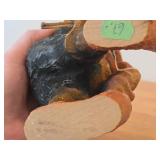 Vintage 8" Troll theme Hand carved Wood Figurine (Norway)