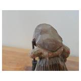 Vintage 4" Norwegian Troll theme Hand carved Wood Figurine / Folk Art style
