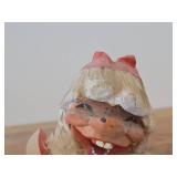 Vintage 5 1/4" Troll Gnome Snowflake theme Hand carved Wood Figurine by Henning Engelsen (Norway)