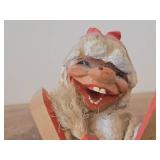 Vintage 5 1/4" Troll Gnome Snowflake theme Hand carved Wood Figurine by Henning Engelsen (Norway)