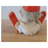 Vintage 5 1/4" Troll Gnome Snowflake theme Hand carved Wood Figurine by Henning Engelsen (Norway)