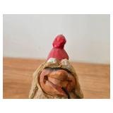 Vintage 6" Norwegian Nisse Troll theme Hand carved Wood Figurine by Henning (Norway)