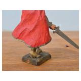 Vintage 6" Viking Warrior theme Hand carved Wood Figurine by Henning Engelsen (Norway)
