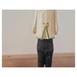 Vintage 9 1/4" Musician with Hardinger Fiddle theme Hand carved Wood Figurine (Norway) / Scandinavian Folk Art style / #857