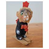 Vintage 7 1/4" Norwegian Troll theme Hand carved Wood Figurine (Signed) by Henning (Norway)