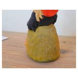 Vintage 7 1/2" Peasant Woman with Tea Kettle Troll theme Hand carved Wood Figurine by Henning Engelsen (Norway)