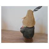 Vintage Musician Troll theme Hand carved Wood Figurine by Henning (Norway)