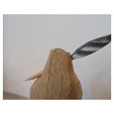 Vintage Musician Troll theme Hand carved Wood Figurine by Henning (Norway)