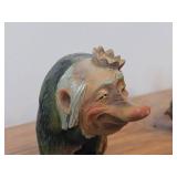 Vintage 6" Troll King theme Hand carved Wood Figurine by Henning Engelsen (Norway)